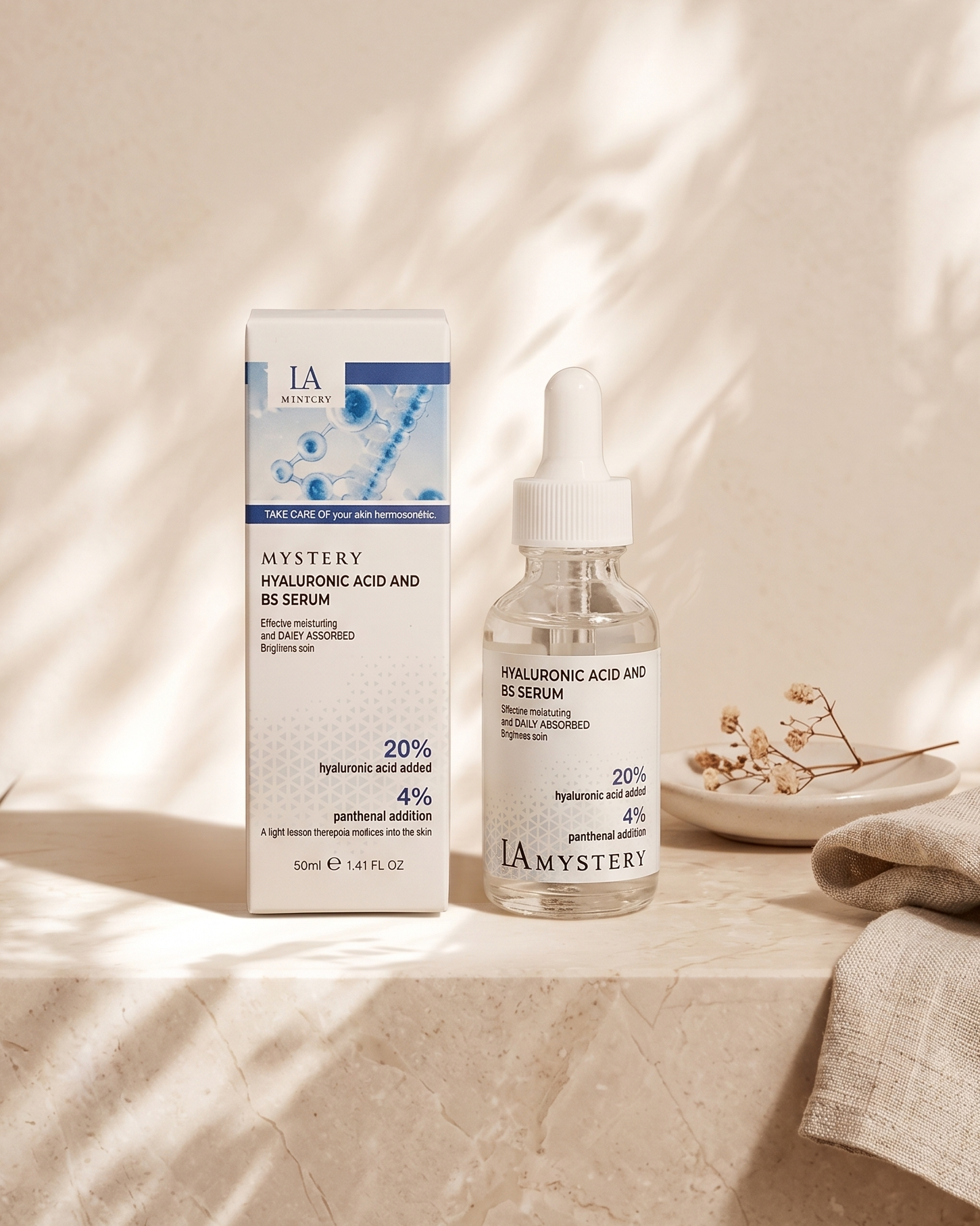 Sérum Hidratante de Ácido Hialurônico e B5 30ml – LA Mystery
