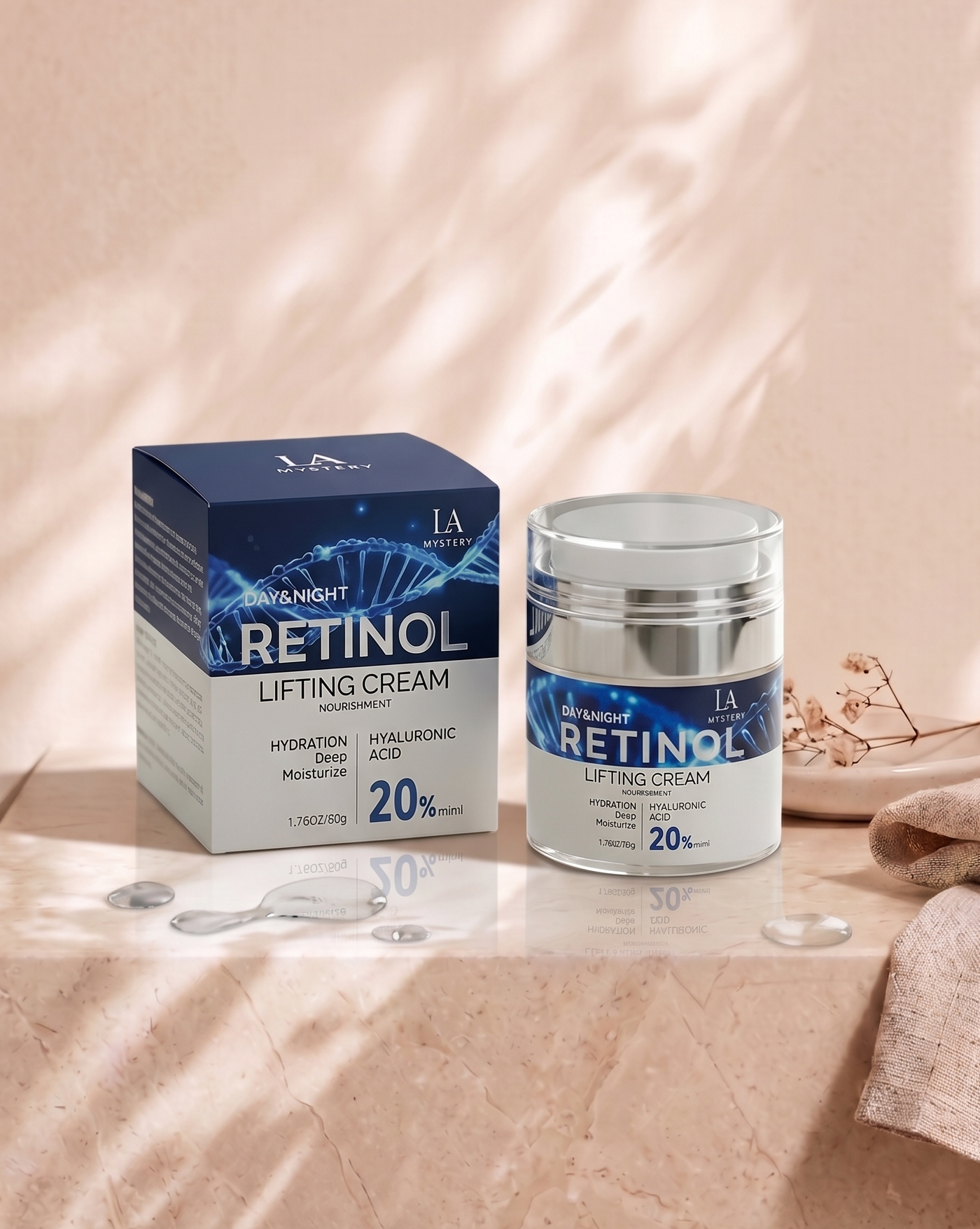 Creme Lifting de Retinol e Ácido Hialurônico 50g – La Mystery