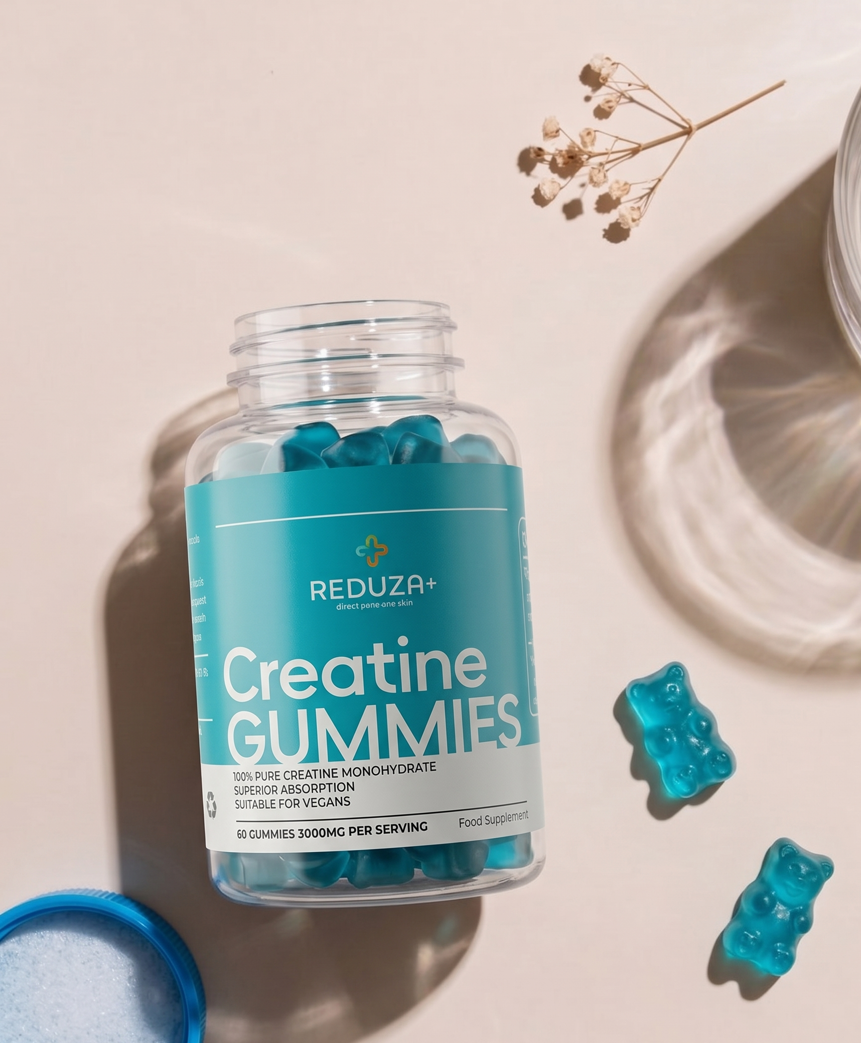 Gummies de Creatina 100% Pura 3000mg REDUZA+